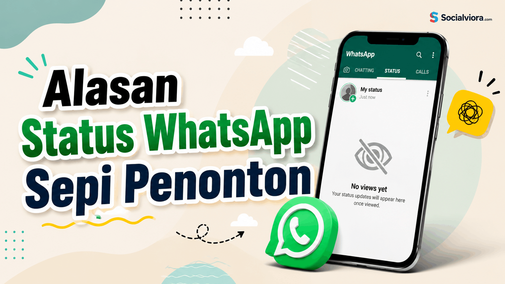 Alasan Status WhatsApp Sepi Penonton