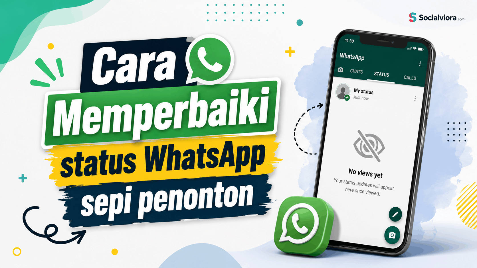 Cara Memperbaiki status WhatsApp sepi penonton